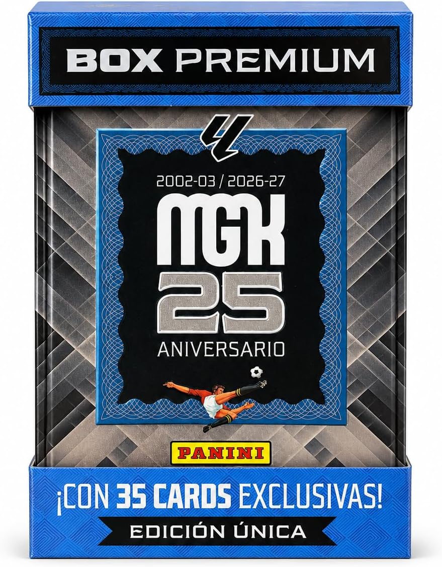 Lata metálica Megacracks 25 aniversario panini 2026-27
